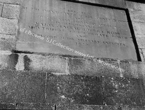 THE BLADENSBURG MONUMENT INSCRIPTION